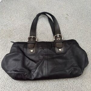 Vintage Coach Shoulder Bag Black